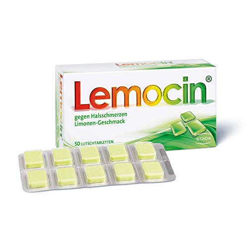 Halsschmerztabletten LEMOCIN – Lutschtabletten Limone 50 Stück