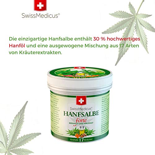 Hanfcreme SwissMedicus – Hanfsalbe forte – 30% Hanf-Aktivgel