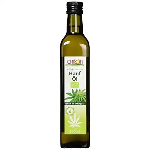 Hanföl Chiron Bio – Hanföl echt kaltgepresstes, 1er Pack (1 x 500 g)