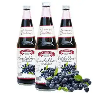 Heidelbeersaft Satower Mosterei 12 x 0,7l Wald / Blaubeersaft