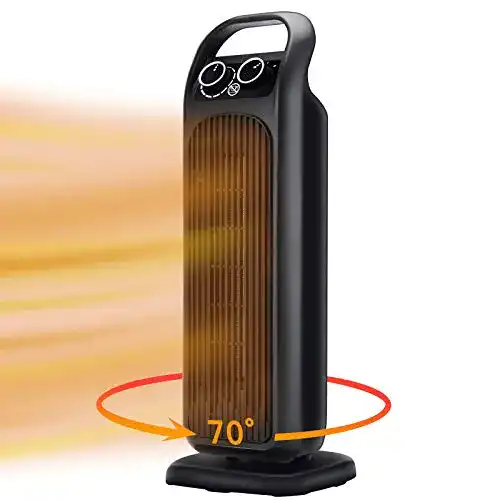 Heizlüfter Elanket , Mobile Heizgerät 2000w/1200w Mit 3 Modi