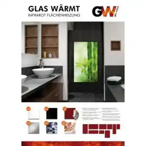 Heizung Glaswärmt Infrarot Infrarot 450 Watt Metall-Premium Set