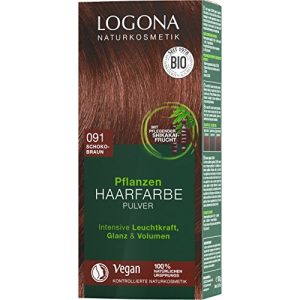 Henna-Haarfarbe LOGONA Naturkosmetik Pulver 091 Schokobraun
