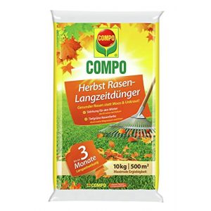 Herbstrasendünger Compo Herbst-Rasen Langzeit-Dünger, 10 kg