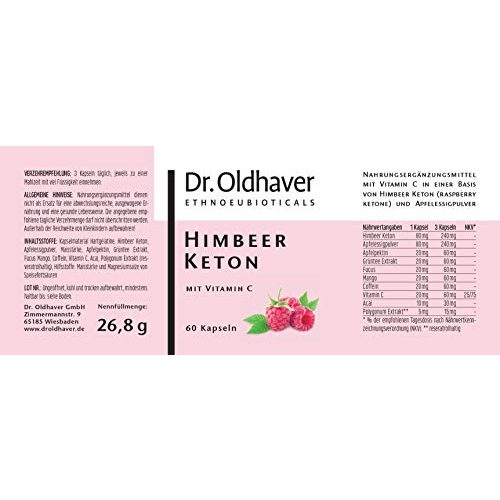 Himbeer-Ketone Dr. Oldhaver Ethnoeubioticals Dr. Oldhaver