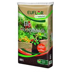 Hochbeeterde Euflor Bio 60 L Sack, als Pflanzschicht im Hochbeet