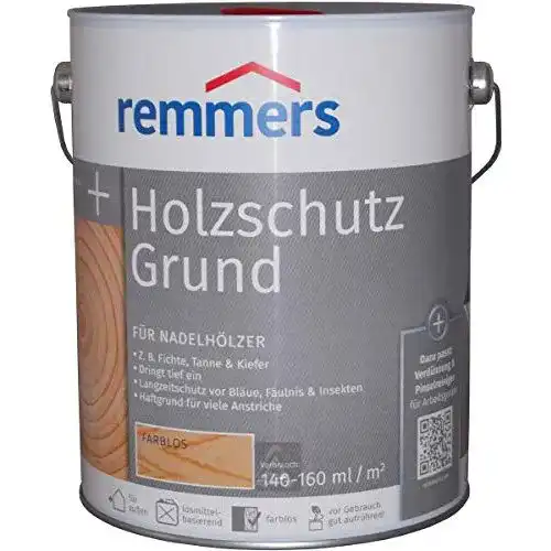 Holzgrundierung Remmers Aidol Holzschutz-Grund Farblos (5 l)
