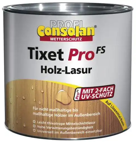 Holzlasur Consolan 750 ml Profi Tixet Pro, Weissbuche