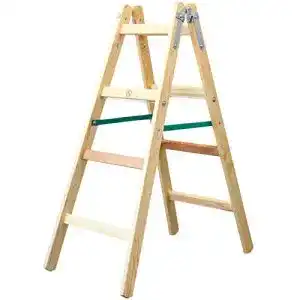 Holzleiter Verdone ZWEISEITIGE KLAPPLEITER 4 5 STUFEN