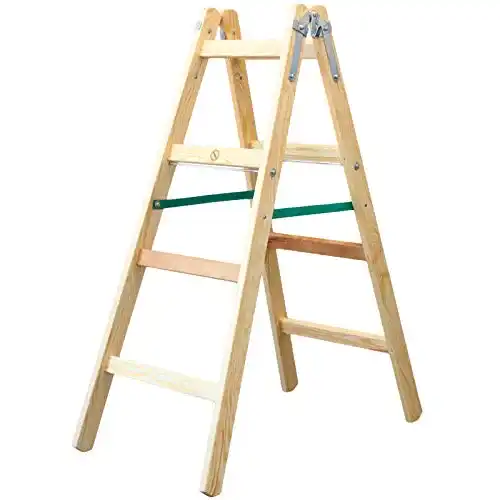 Holzleiter Verdone ZWEISEITIGE KLAPPLEITER 4 5 STUFEN