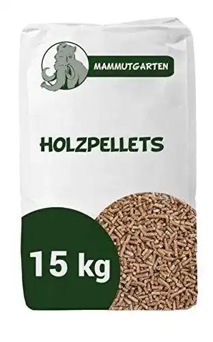 Holzpellet Mammutgarten s Kiefer Pellets Qualität 6mm 2 x 15kg