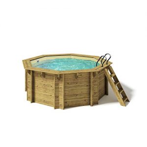 Holzpool Paradies Pool ® Kalea Platin Komplettset inkl. Filteranlage