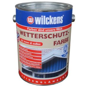 Holzschutzfarbe Wilckens Wetterschutzfarbe, schwedenrot, 2,5 Liter
