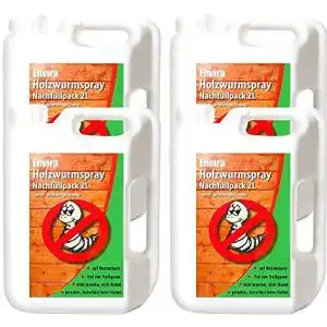 Holzwurm-Ex Envira Holzwurm-Spray – Holzwurm Ex 4x 2 Liter