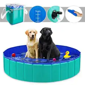 Hundepool YAOBLUESEA Hunde Planschbecken, 160x30CM PVC
