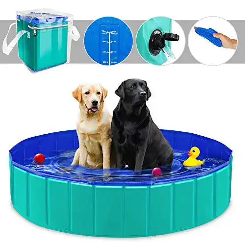 Hundepool YAOBLUESEA Hunde Planschbecken, 160x30CM PVC