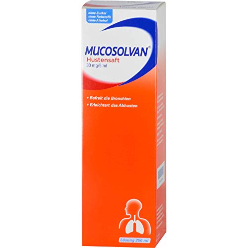 Sciroppo per la tosse Mucosolvan , 250 ml di soluzione