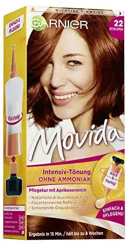Intensivtönung Movida Garnier Tönung Pflege-Creme 22 Rotkupfer