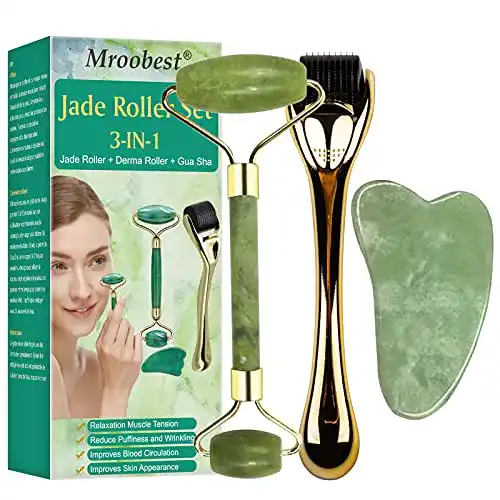 Die beste Jade-Roller Mroobest Jade Roller, Microneedle Derma Roller 2026 Test Bestseller Jade-Roller Mroobest Jade Roller, Microneedle Derma Roller