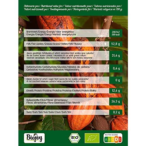 Kakaobohnen Biojoy BIO- roh, naturbelassen und ungeröstet 0,5kg