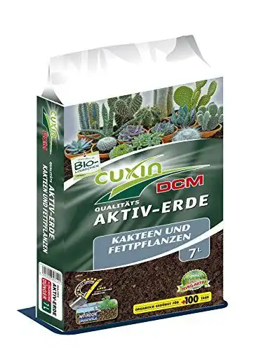Kakteenerde Cuxin DCM AKTIV-ERDE für Kakteen 7 Ltr. – Lava