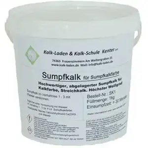 Kalkfarbe Kalk-Laden /Sumpfkalk. 30 M. gesumpft. 100% Bio. 1kg