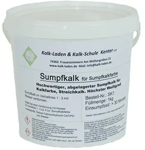 Kalkfarbe Kalk-Laden /Sumpfkalk. 30 M. gesumpft. 100% Bio. 1kg