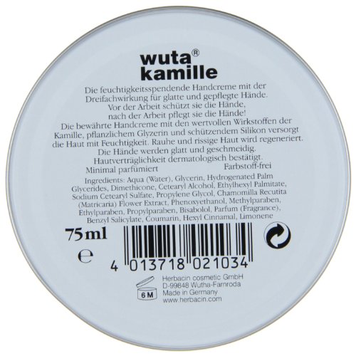 Kamille-Handcreme wuta kamille 82158 Herbacin 75 ml, Fünferpack