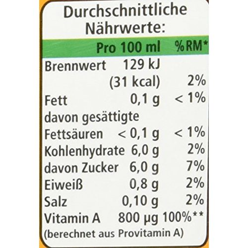 Karottensaft Grünfink , 8er Pack (8 x 1 l)