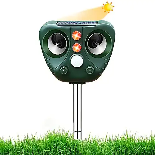Katzenschreck Queath 2021 Neu ,Ultraschall Abwehr Solarbetrieb