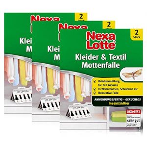 Kleidermottenfalle Nexa Lotte 3 x 2 (6 Stk) Kleider- & Textil-