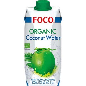 Kokoswasser Foco Bio Kokosnusswasser, pur, 6er Pack (6 x 500 ml)