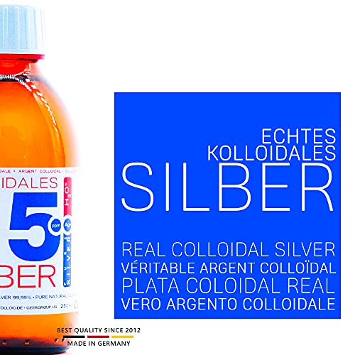 Kolloidales Silber PureSilverH2O 600ml 25ppm 2 * 250ml & Spray