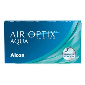 Kontaktlinsen Air Optix Aqua Monatslinsen weich, 6 Stück