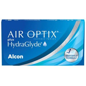 Kontaktlinsen Air Optix HydraGlyde Monatslinsen weich, 6 Stück
