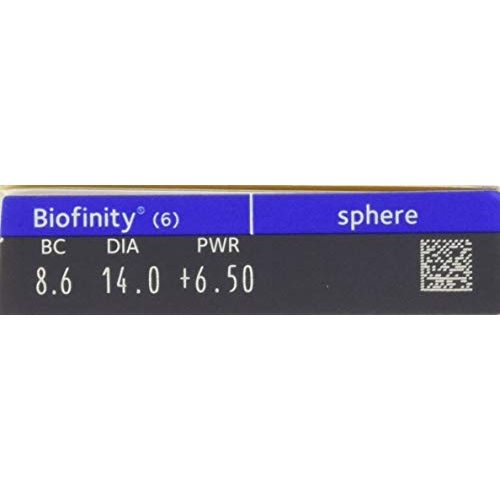 Kontaktlinsen Biofinity Monatslinsen weich, 6 Stück / BC 8.6 mm