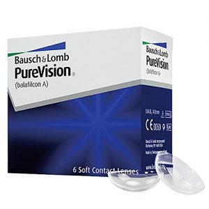 Kontaktlinsen Purevision Bausch und Lomb Monatslinsen, sphärisch