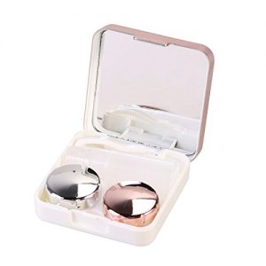 Kontaktlinsenbehälter rosenice , Mini-Kontaktbehälter, Hellrosa