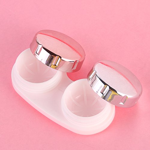 Kontaktlinsenbehälter rosenice , Mini-Kontaktbehälter, Hellrosa
