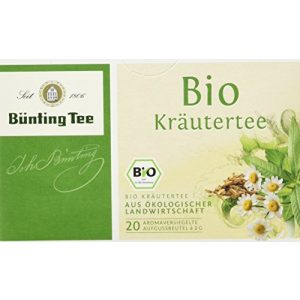 Kräutertee Bünting Tee Bio Kräuter 20 x 2g Beutel, 3er Pack
