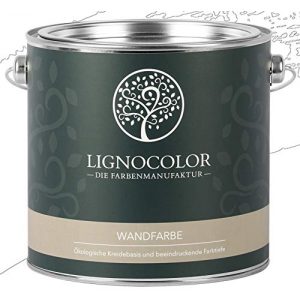 Kreidefarbe Lignocolor Wandfarbe Innenfarbe edelmatt 2,5 L (Weiss)