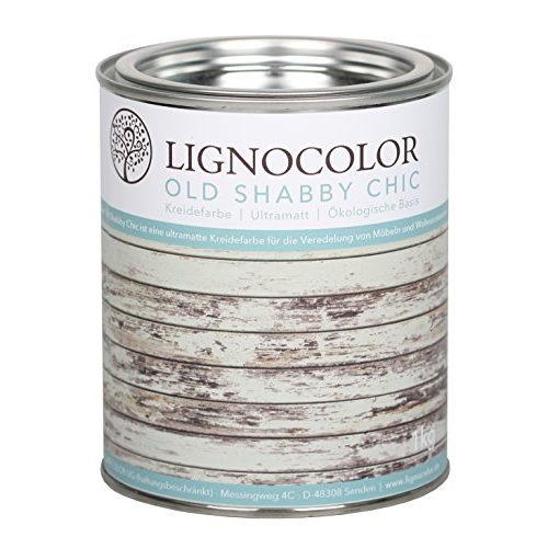 Kreidefarbe Lignocolor (Weiss) Shabby Chic Lack Landhaus 1kg