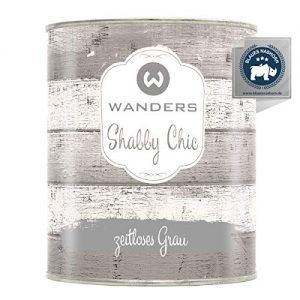 Kreidefarbe Wanders24 ®️ (750 ml, zeitloses Grau) Holzfarbe