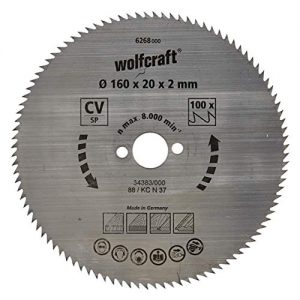 Kreissägeblatt Wolfcraft 6268000 | Hand CV | Serie blau | 100 Zähne