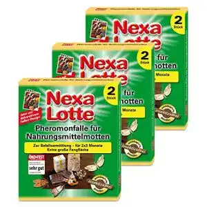 Lebensmittelmottenfalle Oleanderhof ® Sparset: 3 x NEXA LOTTE®