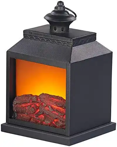 LED-Kamin Carlo Milano LED Kaminfeuer Batterie: Elektro-Deko