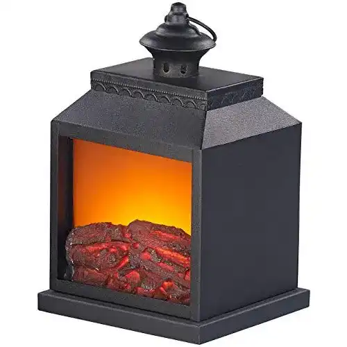 LED-Kamin Carlo Milano LED Kaminfeuer Batterie: Elektro-Deko