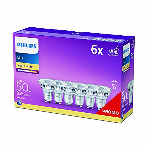 LED-Lampen Philips LEDclassic Lampe ersetzt 50W, GU10, 6-er Pack