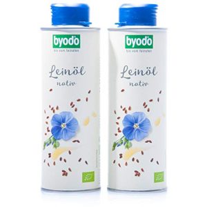 Leinöl Byodo Natives, 2er Pack (2 x 250 ml Dose) – Bio