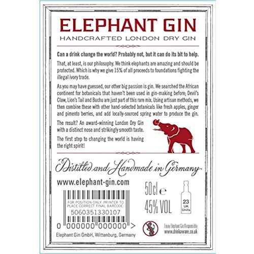 London-Dry-Gin Elephant Gin London Dry, 500ml